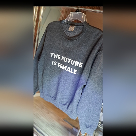 Gray Women's Sweater - The Future is Female - Picture 2 of 7